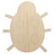 Cute Ladybug Unfinished Wood Shape Piece Cutout for DIY Craft Projects
